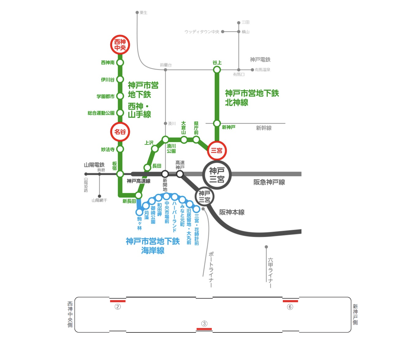 路線図・掲出位置図