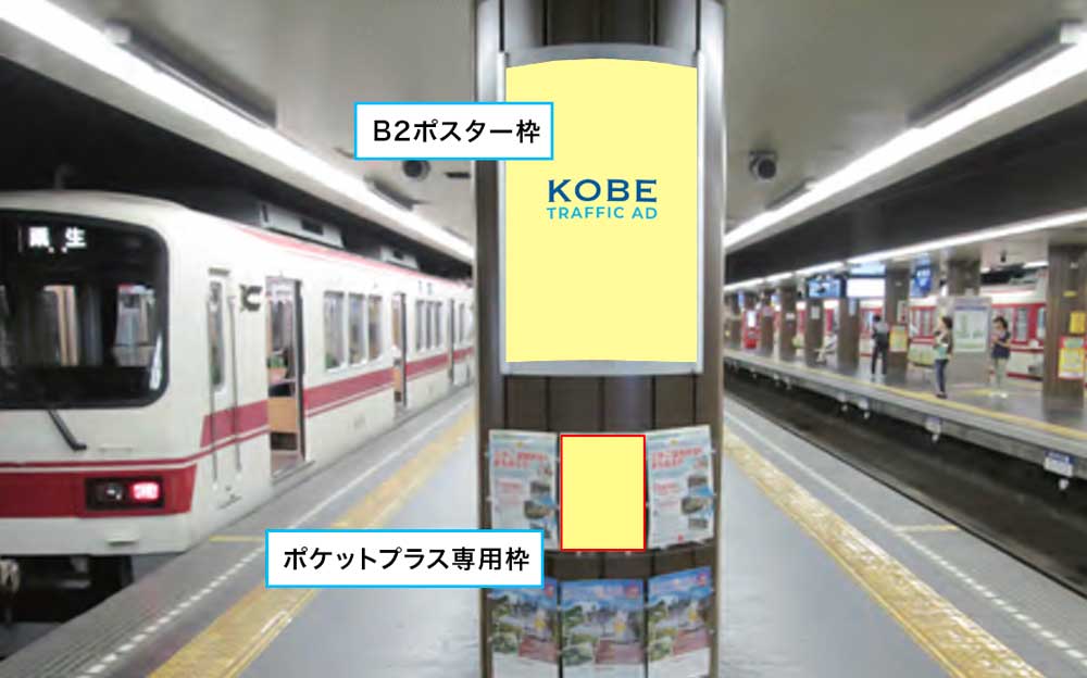 駅貼りポスターグリップ（新開地駅）